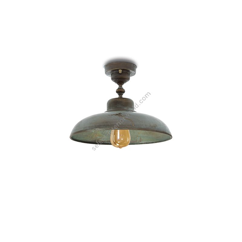 Ceiling lamp / Aged brass finish / Without glass