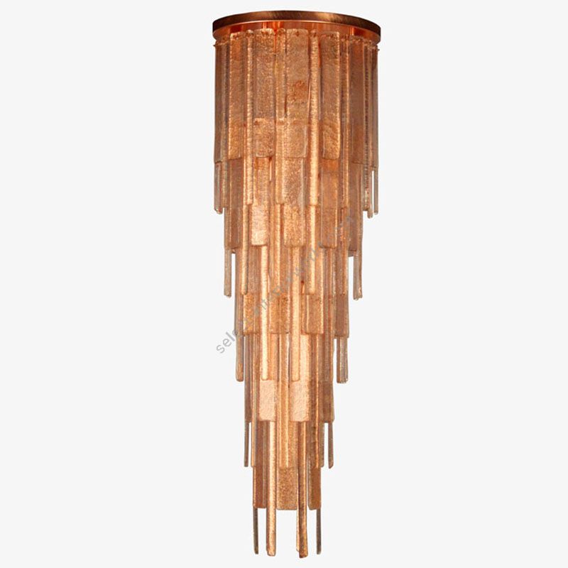 Brushed Copper Finish / Copper Glass