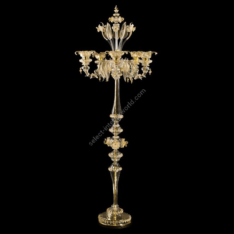 Clear with Gold Glass