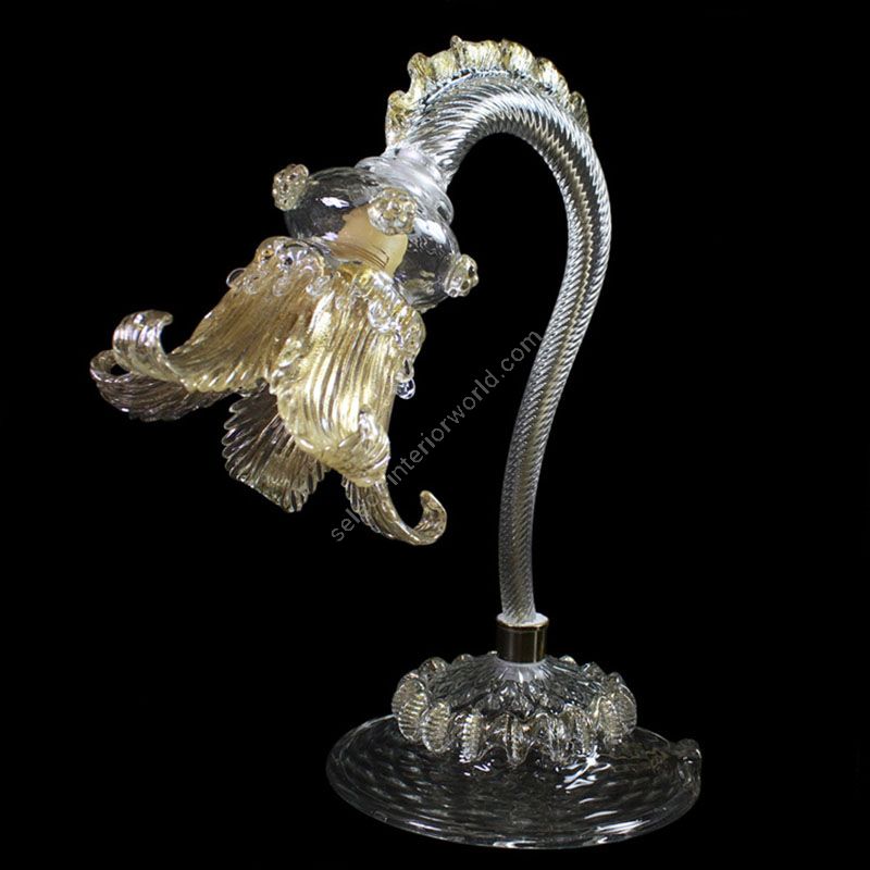 Clear with Gold Glass