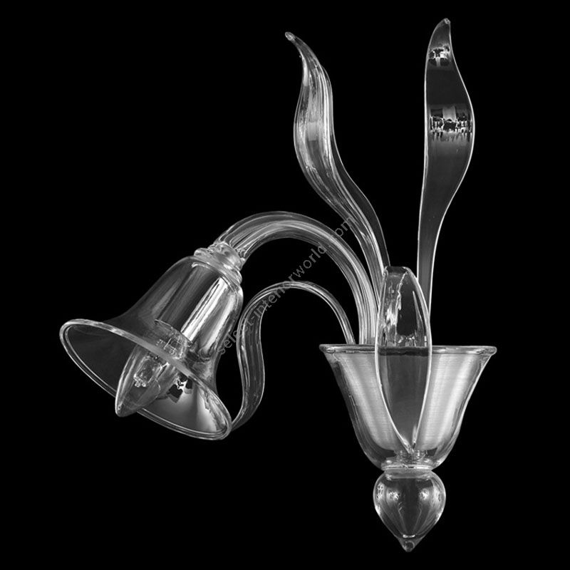 Clear Glass / 1 light (cm.: 40 x 25 x 40 / inch.: 15.8" x 9.8" x 15.8")