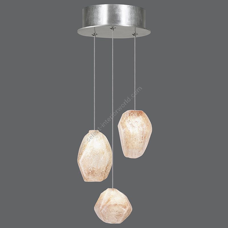 Platinized silver leaf finish