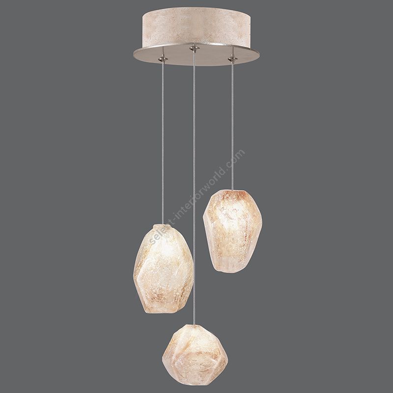 Gold-toned silver leaf finish