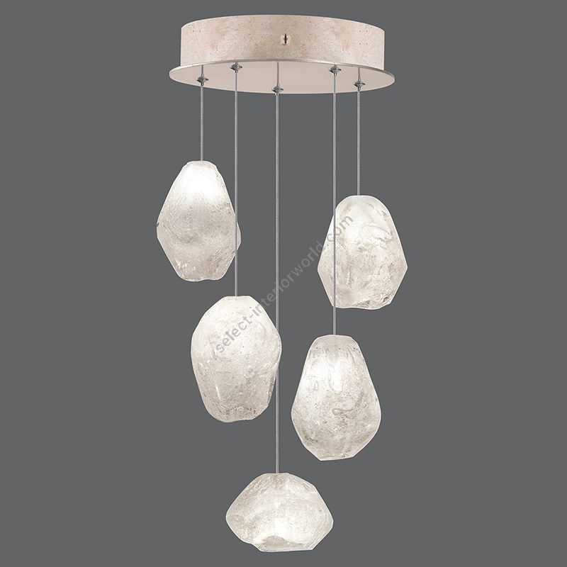 Gold-toned silver leaf finish