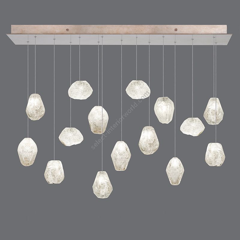 Gold-toned silver leaf finish