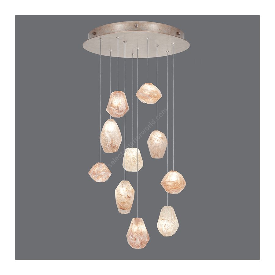 Gold-toned silver leaf finish