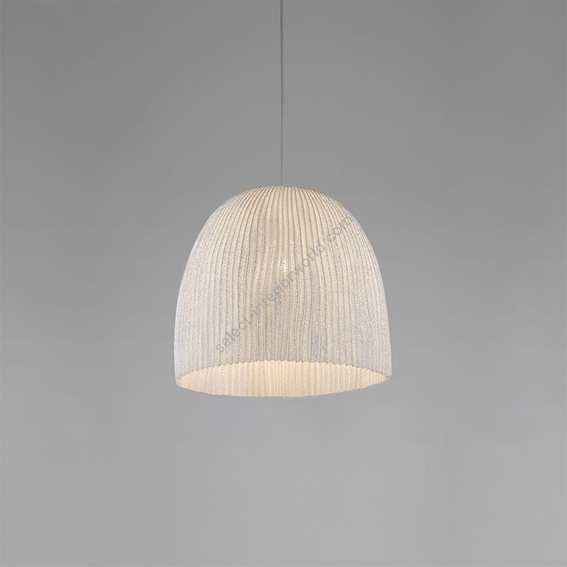 White color finish / Transparent cable / cm.: 150(H1/35 + H2/115) x 35 x 35 / inch.: 59.1"(H1/13.8" + H2/45.3") x 13.8" x 13.8"