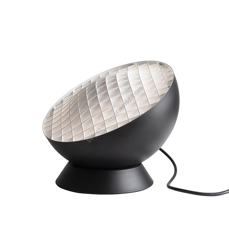 Floor & table lamp / Matt black lacquered aluminium finish