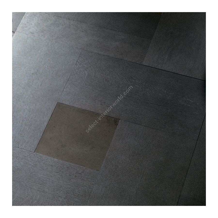 Wood Finish: Oak Grey; Marble Finish: Brown