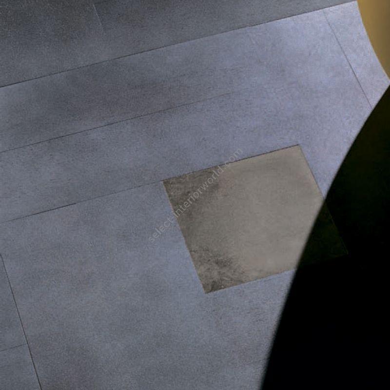 Wood Finish: Walnut Grey; Marble Finish: Brown