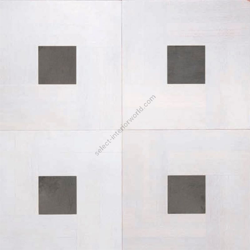 Wood Finish: Oak White; Marble Finish: Brown