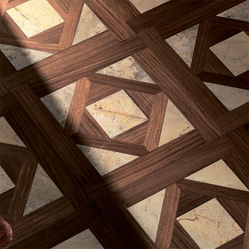 Wood Finish: Afrormosia; Marble Finish: Yellow