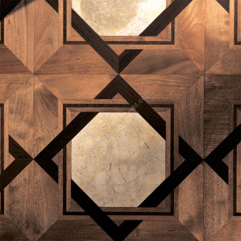 Wood Finish: Walnut / Wengè; Marble Finish: Grey