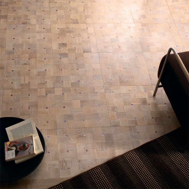 Wood Finish: Oak White; Mosaic Finish: Pink