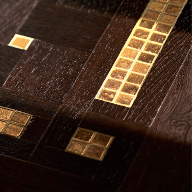Wood Finish: Wenge; Mosaic Finish: Gold