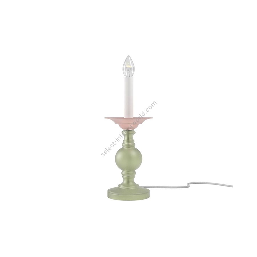 Luxurious and Elegant Table Lamp / Green Frosted / Rose Frosted glass colour