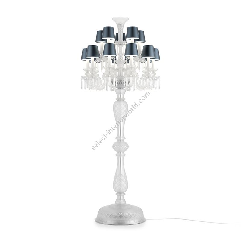 Exquisite Floor lamp / Blue Silk lampshades