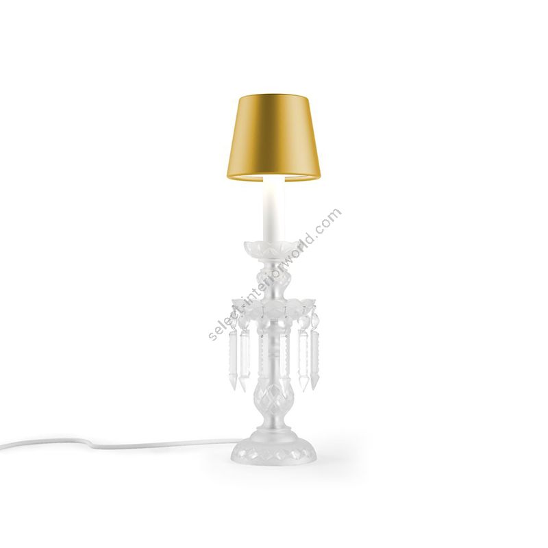Exquisite Table Lamp / Contemporary Colour / Amber Silk lampshade