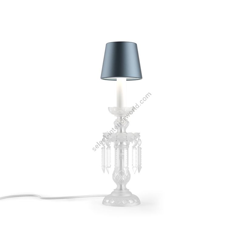 Exquisite Table Lamp / Contemporary Colour / Blue Silk lampshade