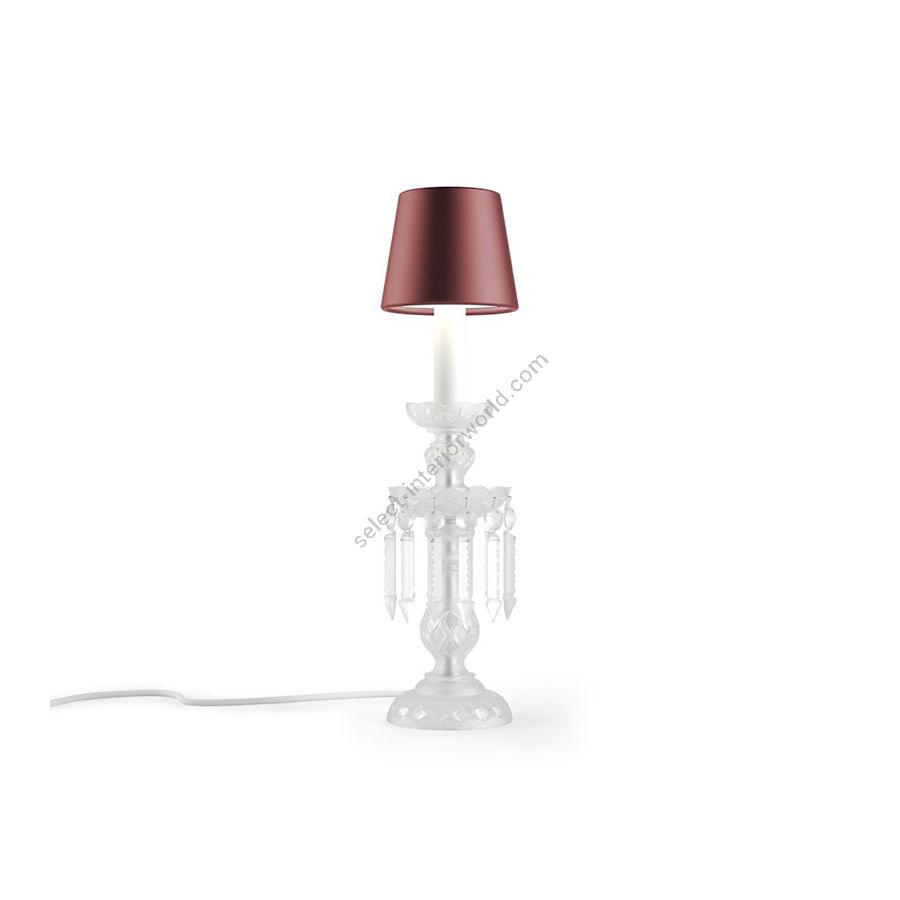 Exquisite Table Lamp / Contemporary Colour / Red Silk lampshade