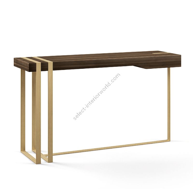 Console table / Top: Eucalyptus smoked watersilk / Metal base: PALLADIO