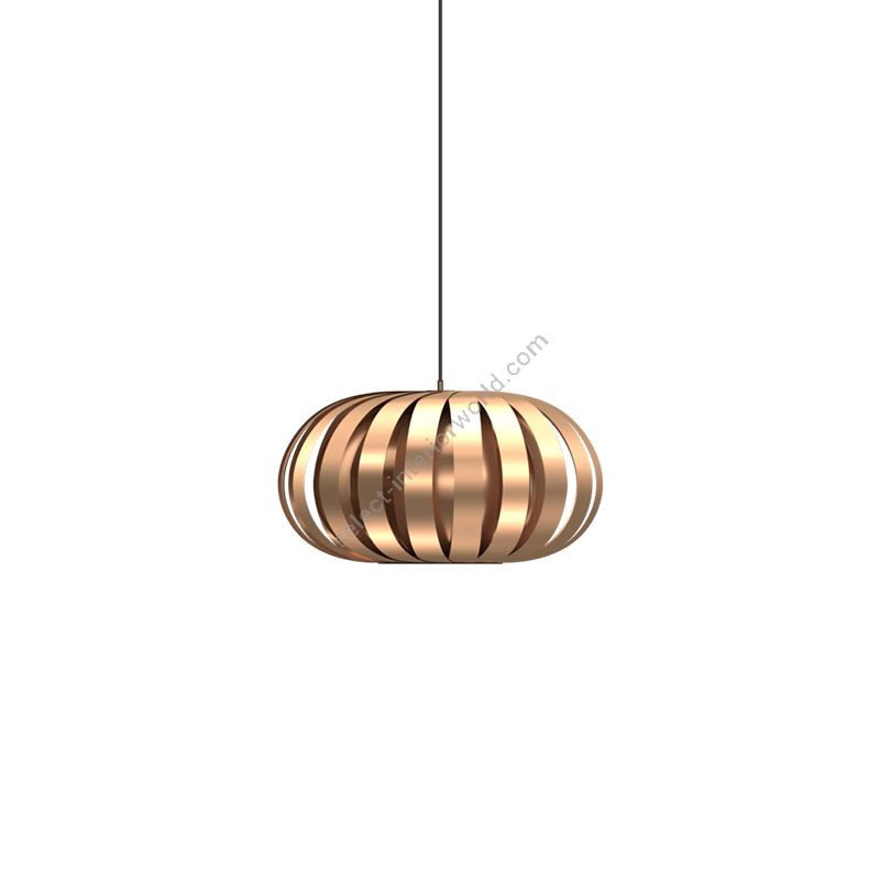Pendant lamp / Copper finish / Brushed aluminium material
