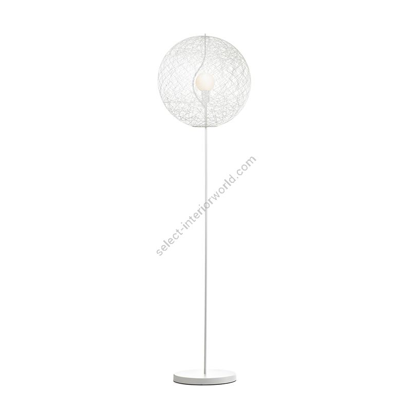Floor lamp / White finish / Size (HxWxD) cm.: 187 x 50 x 50 / inch.: 73.6" x 19.7" x 19.7"