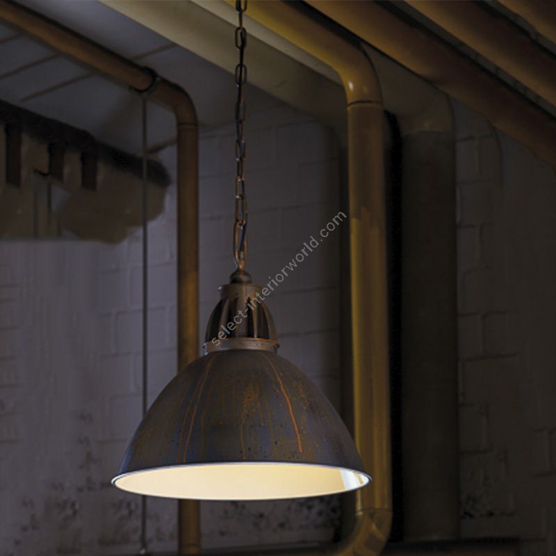 Suspension lamp / Steampunk finish