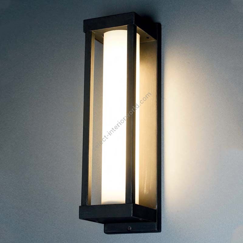 Wall LED lamp, water-resistance, contemporary style, iron nature finish