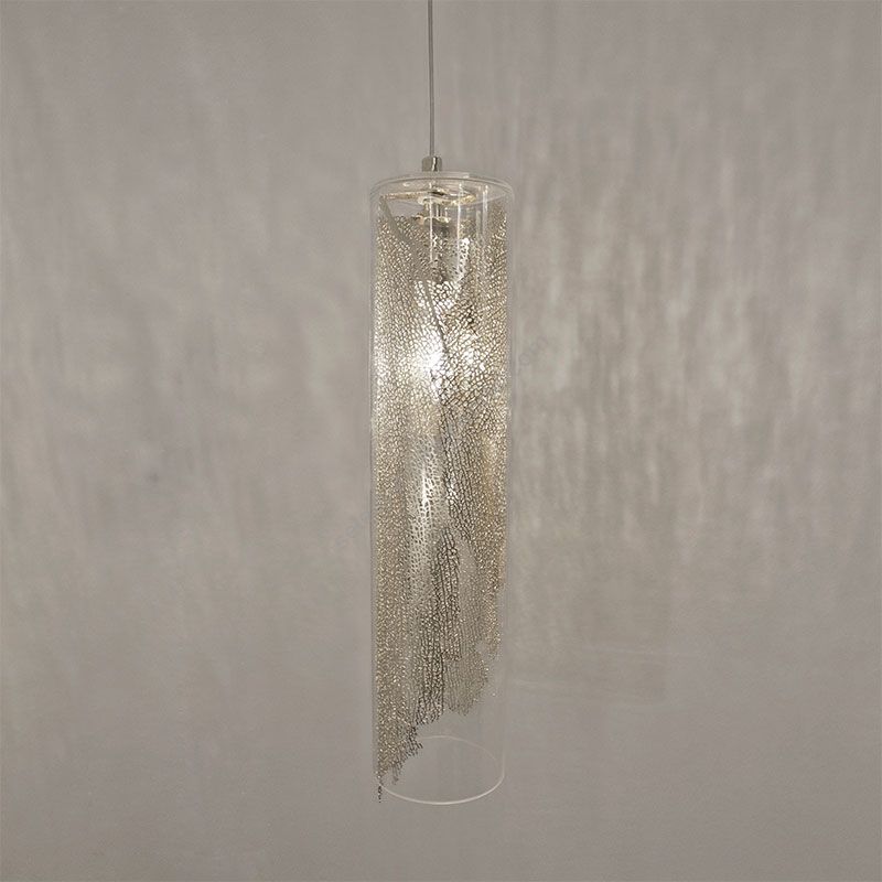 Pendant lamp / Silver finish