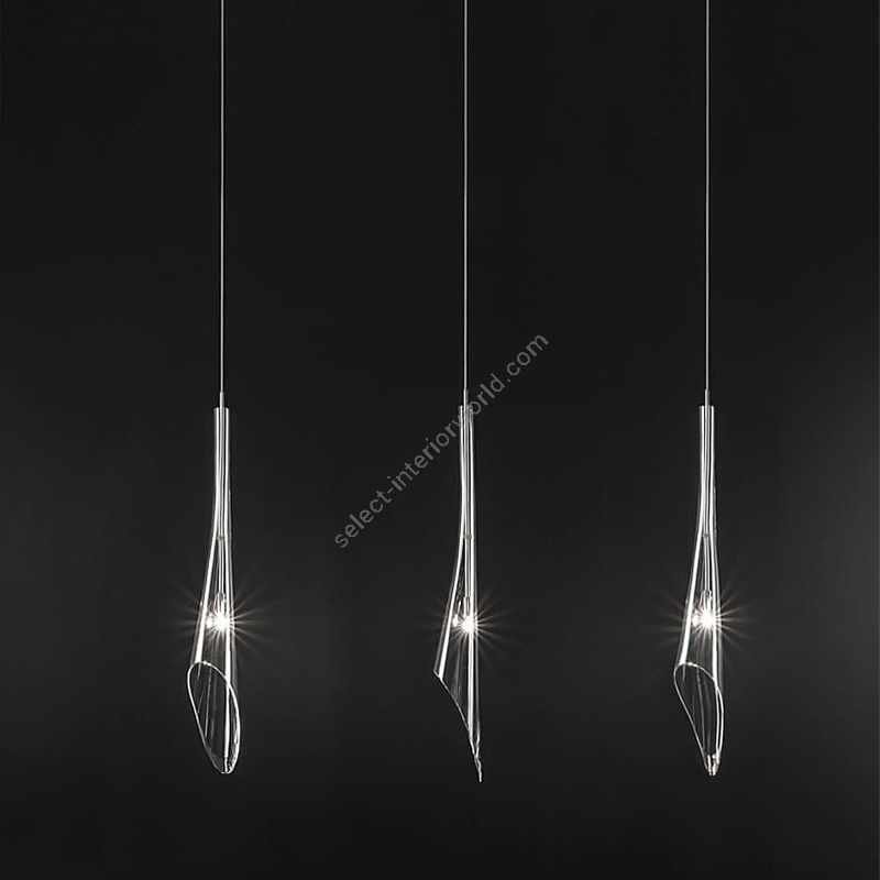 3 lights (cm.: 190 (H1/72+H2/118) x 110 x 17 / inch.: 74.80" (H1/28.35"+H2/46.46") x 43.31" x 6.69")