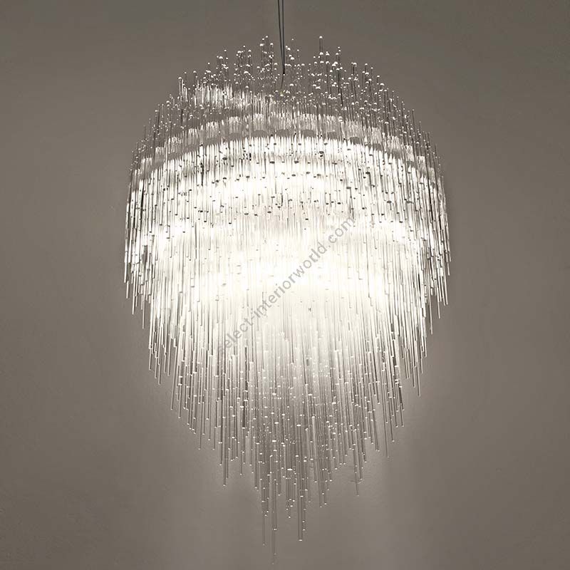 Suspension lamp / Clear plexyglass tubes