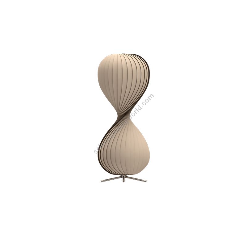 Floor lamp / Natural finish / Birch material / cm.: H 105 x W 43 / inch.: H 41.3" x W 16.9"