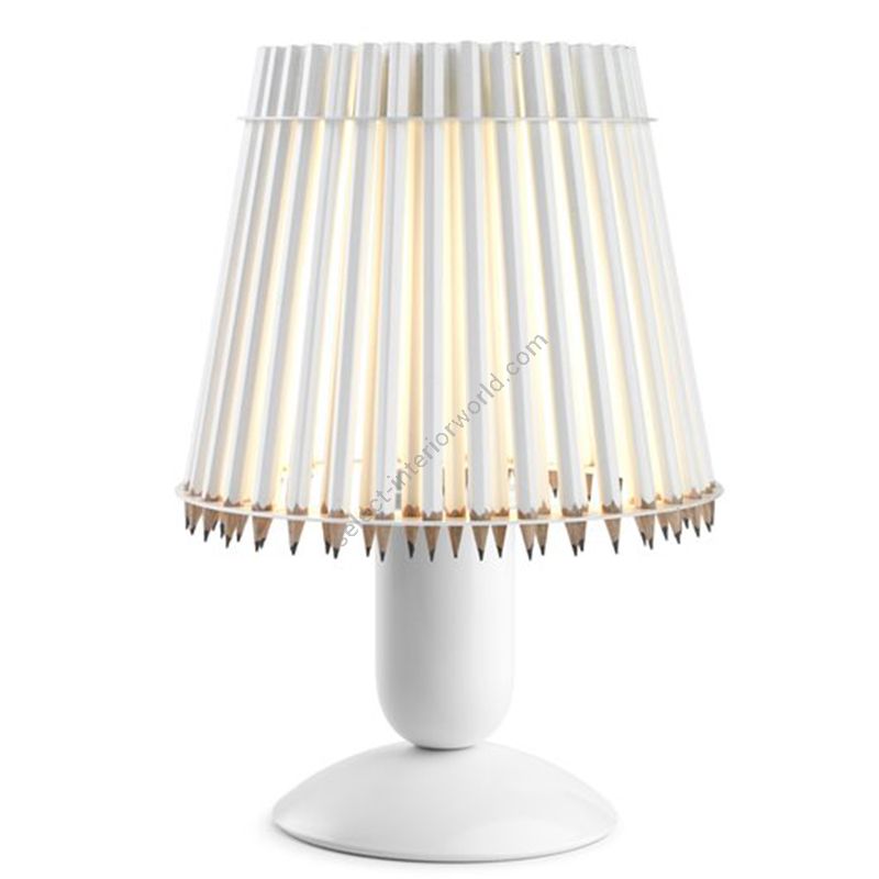 White colour lampshade / White stand
