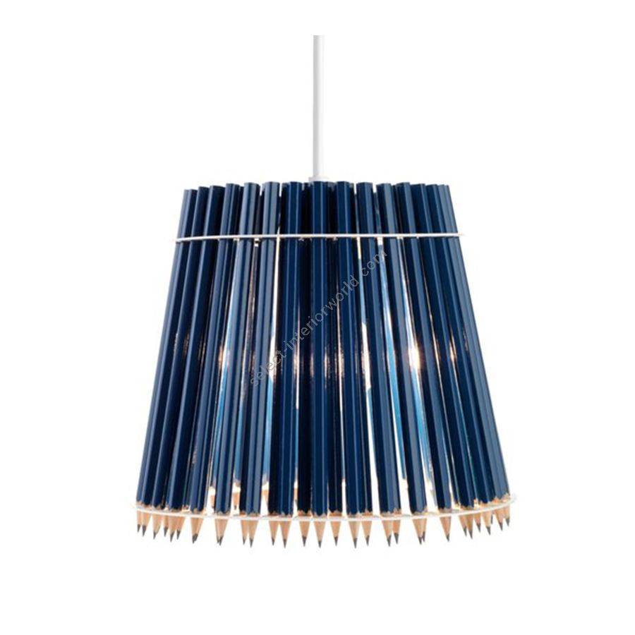 Blue colour lampshade / White cables