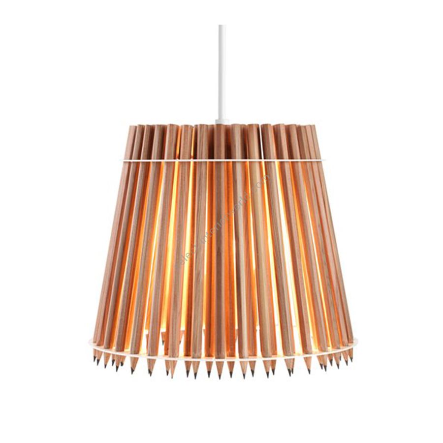 Natural colour lampshade / White cables