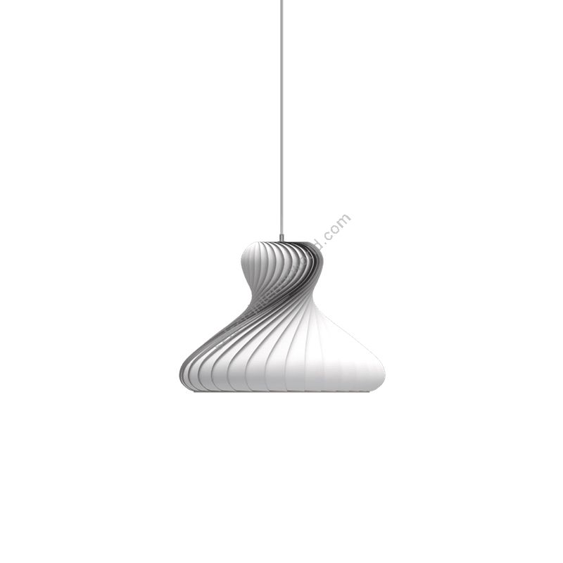 Pendant lamp / White finish / Coated paper material