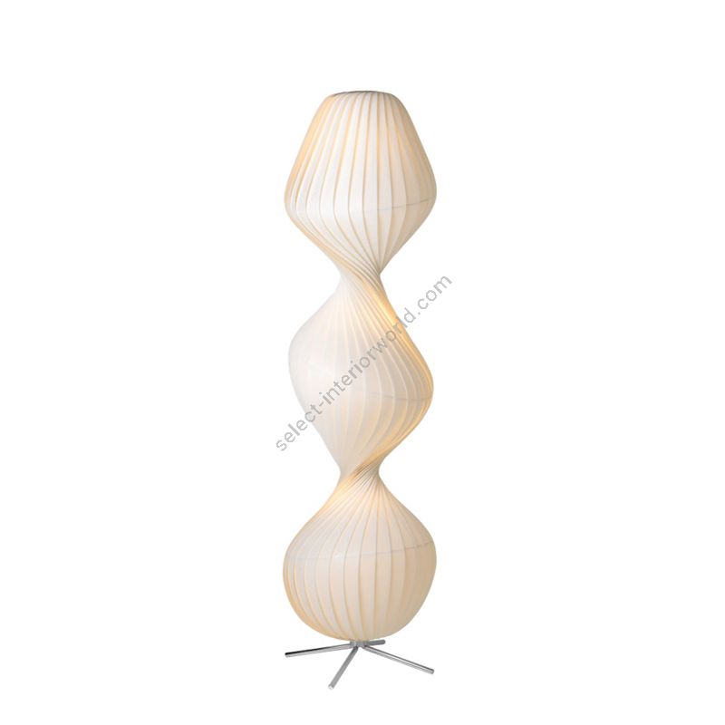 Floor lamp / White finish / PC/Nonwoven material