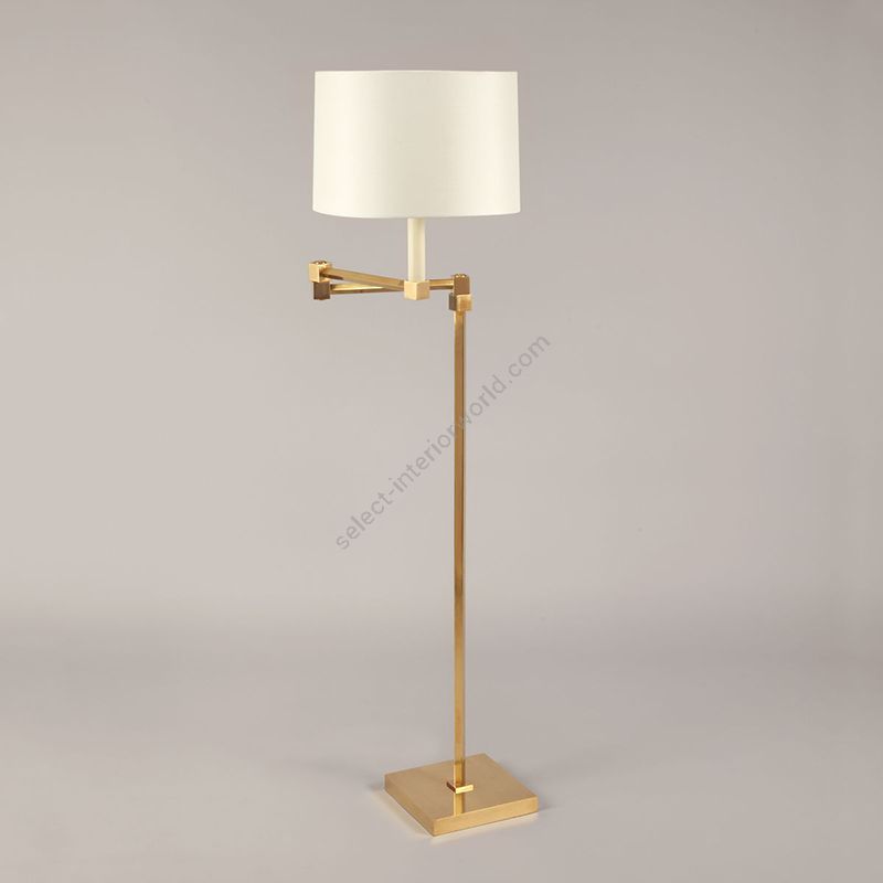 Table lamp / Brass finish / Cream colour, material silk lampshade