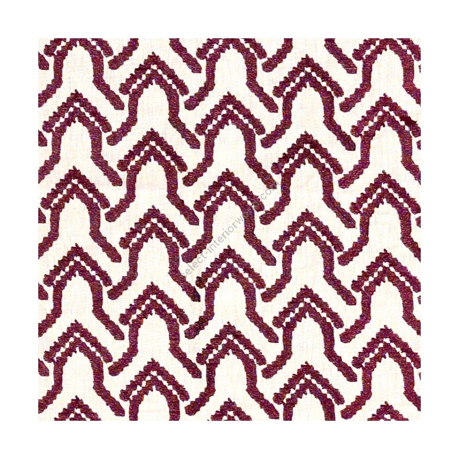 Detail - Seto embroidered linen - Aubergine (AU)