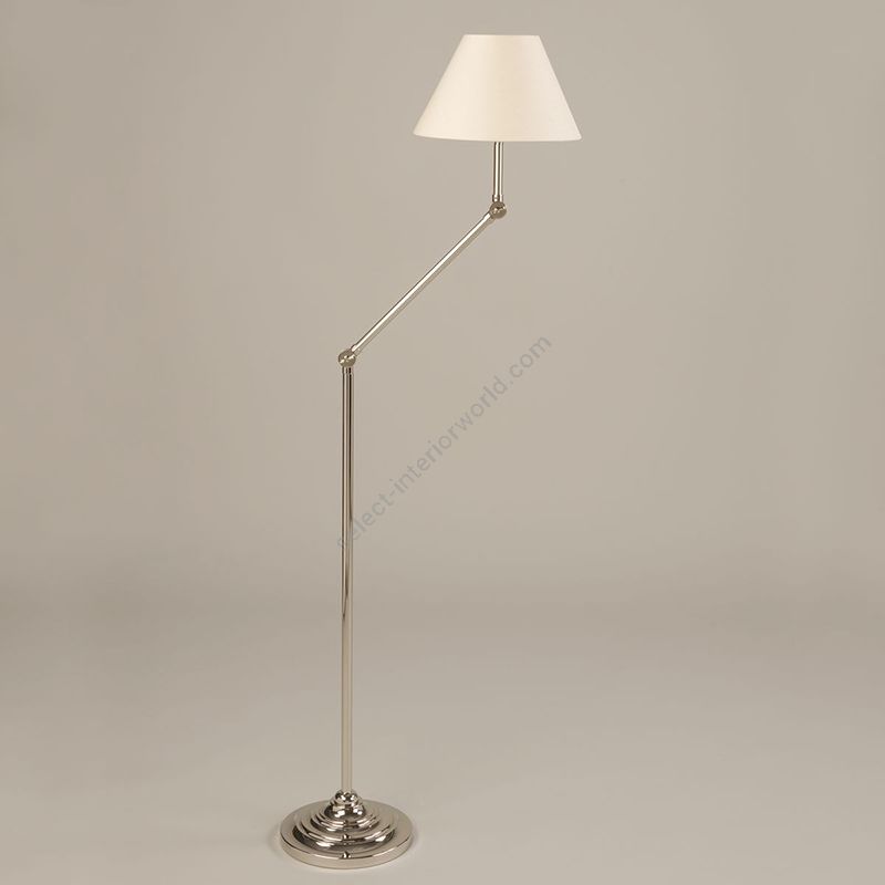 Nickel finish / Lily Linen Laminated lampshade