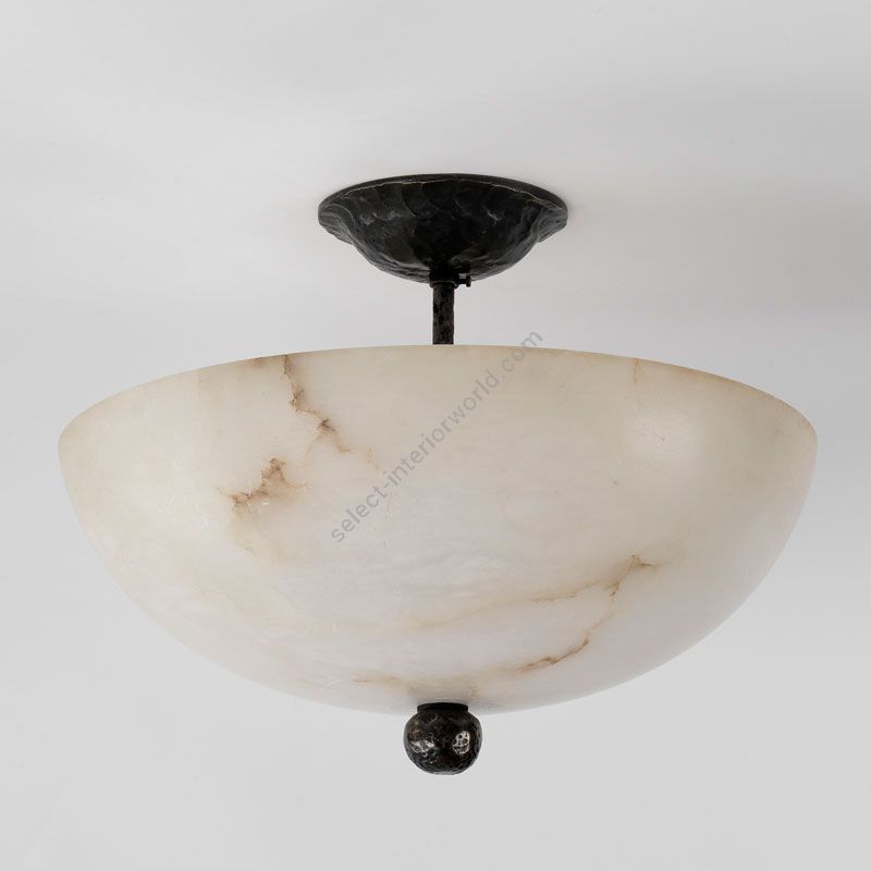 Vaughan Bowl Ceiling Led Light Galloway Alabaster Cl0095 Bz - Replacement Globes For Flush Mount Ceiling Lights