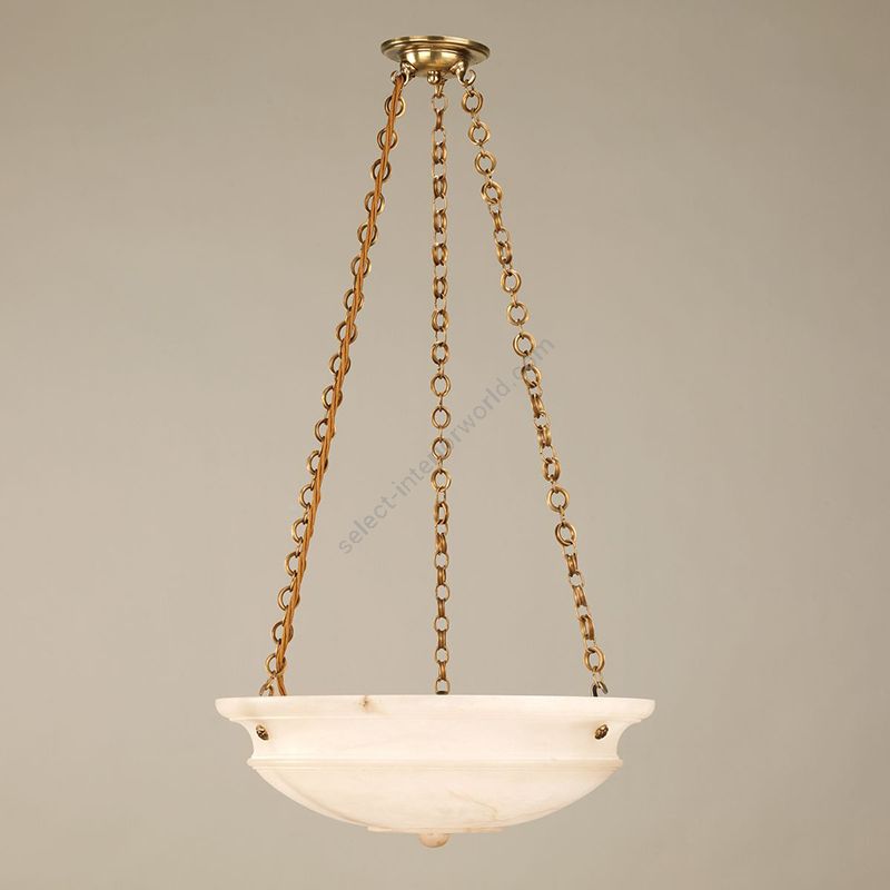 Ceiling led light / Brass finish / Bowl Alabaster