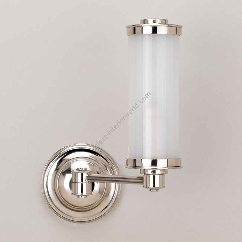 Bathroom wall lamp / Nickel finish / IP44
