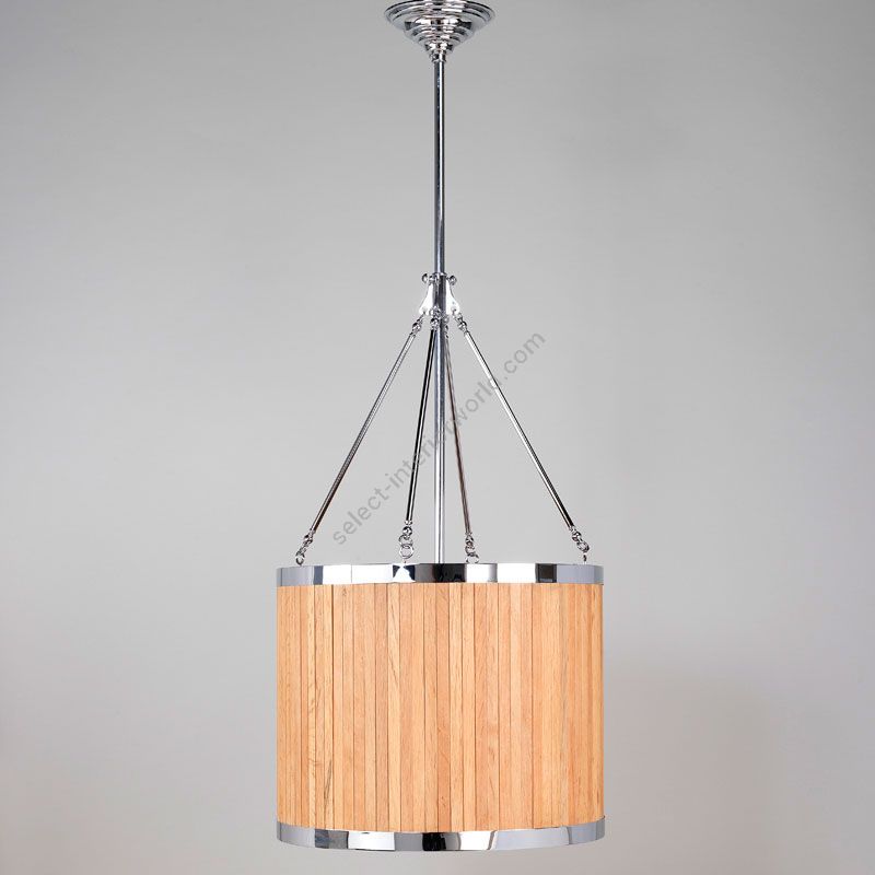 Lantern / Nickel finish / Alder wood slats