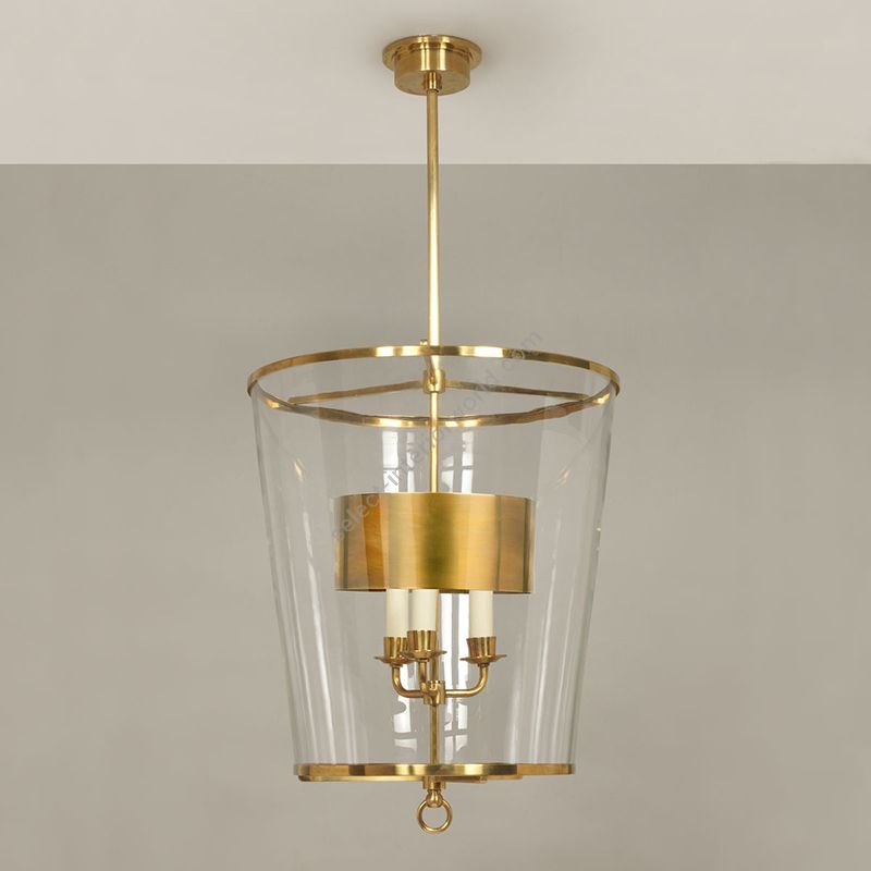 Lantern / Brass finish / With shade