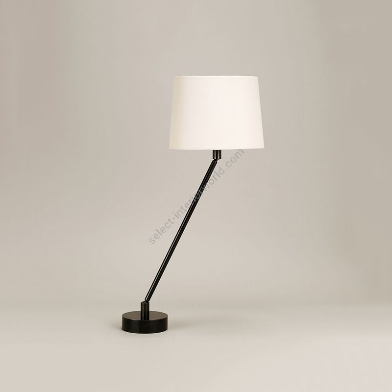 Table lamp / Bronze finish / Lily colour, material linen