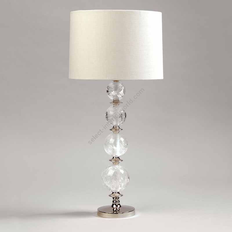 Vaughan Table Lamp Lutry Rock, Large Stacked Glass Ball Table Lamp Base Nickel