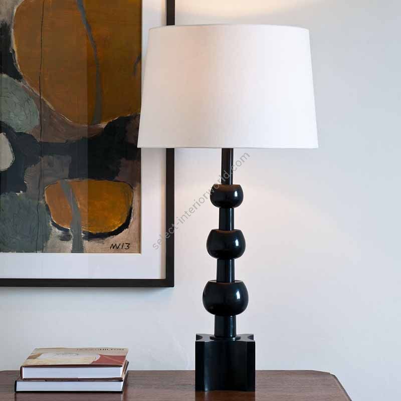 Table lamp / Finish: Bronze / Lampshade: colour - Cream, material - Silk