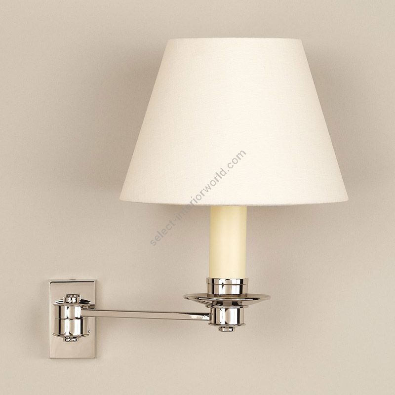 Nickel finish / Laminated type / Lily Linen lampshade